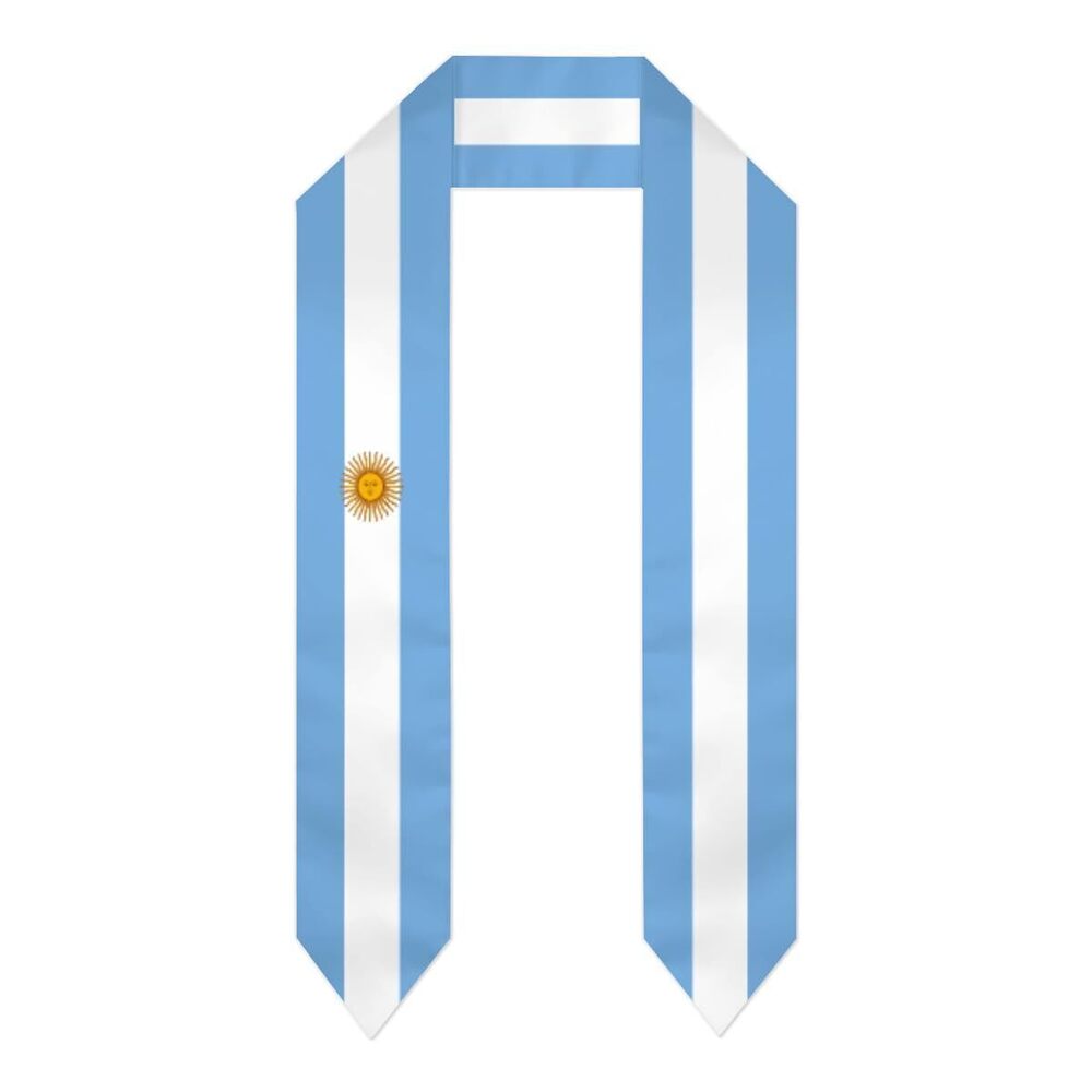 4292 Argentina Flag Graduation Stole Graduation Sash Scarf Graduation Gift